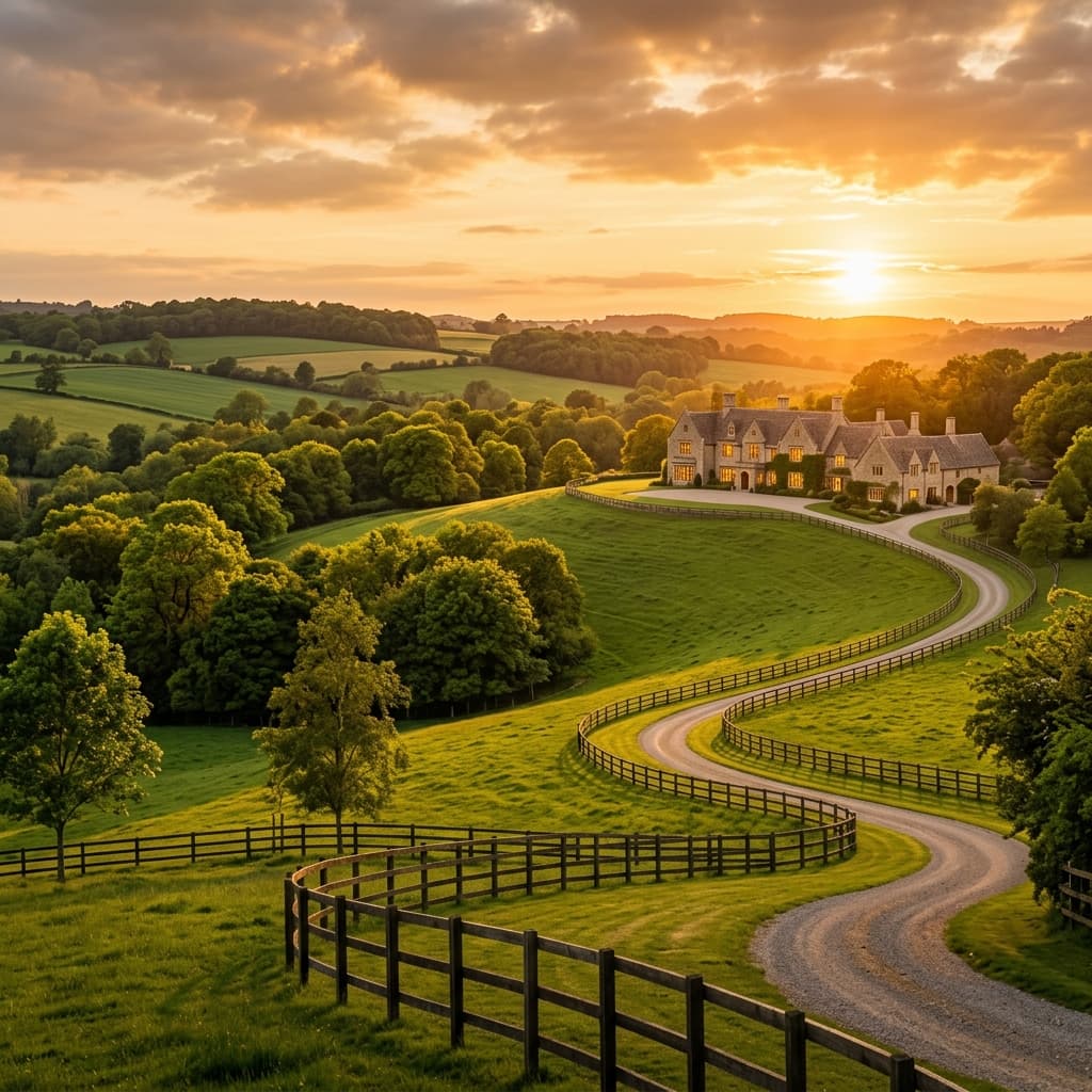 Luxury Land Estate Background